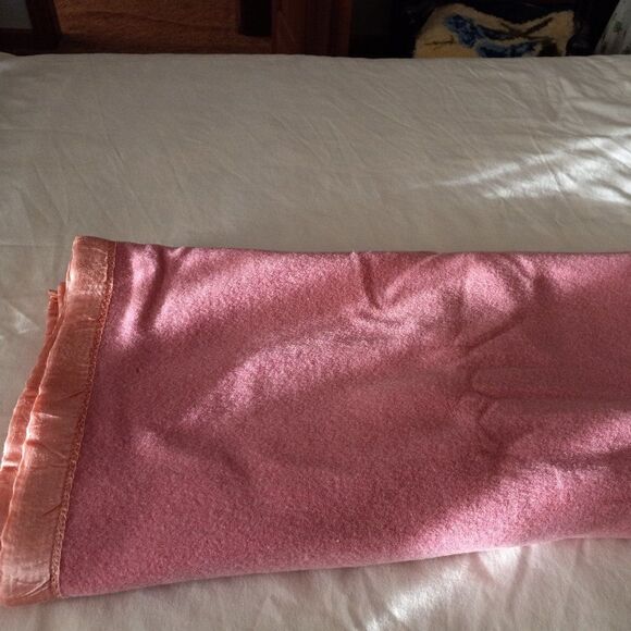 Blanket vintage wool/woolblend 66x61 - Picture 7 of 9